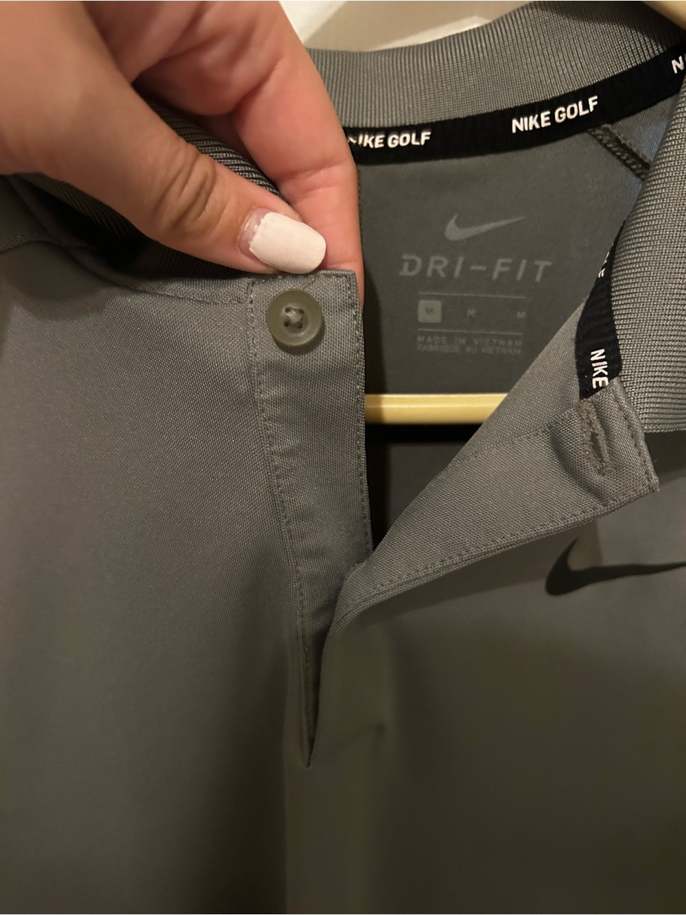 Nike Golf Olive Green Polo Size Medium - Picture 3 of 5
